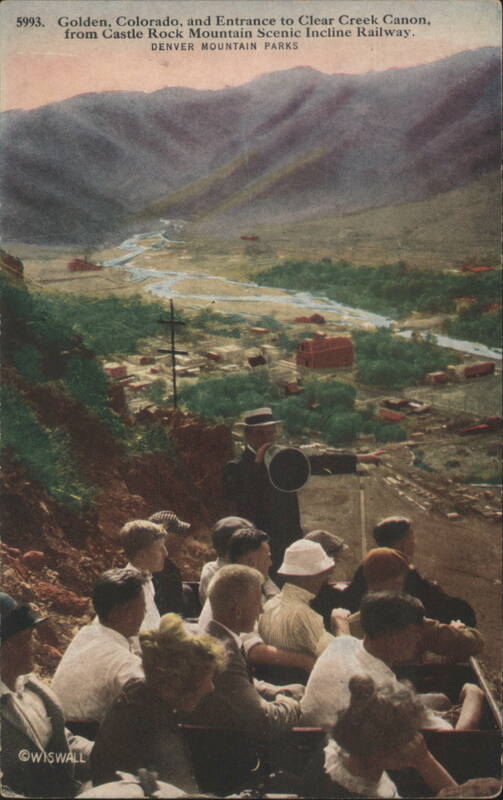 Golden, Colorado, Clear Creek Canon from Castle Rock Mountain Scenic Incline Railway