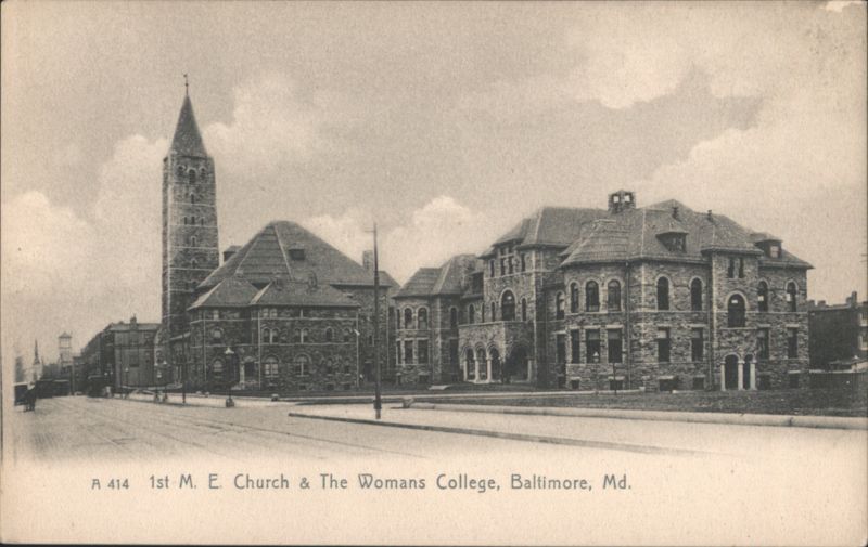 1st M. E. Church & The Womans College, Baltimore, MD Maryland