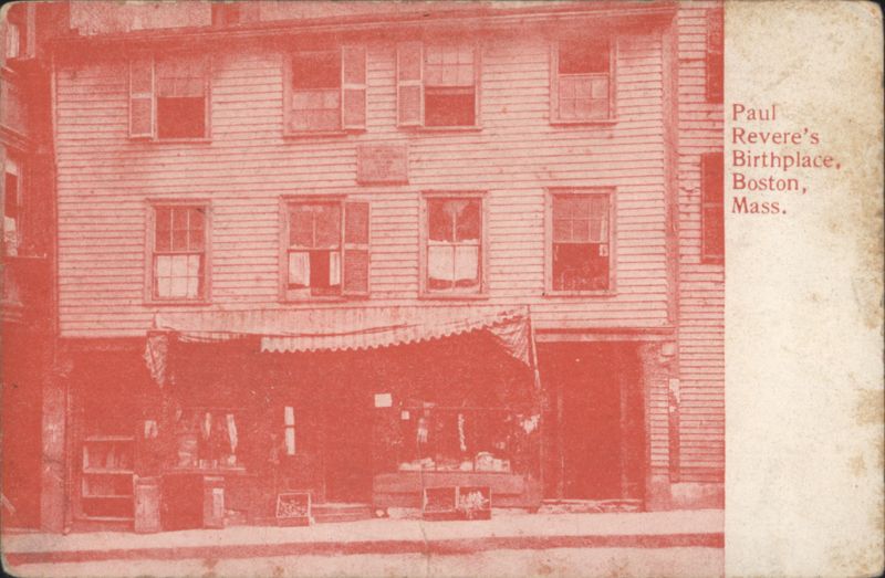 Paul Revere's Birthplace, Boston Massachusetts