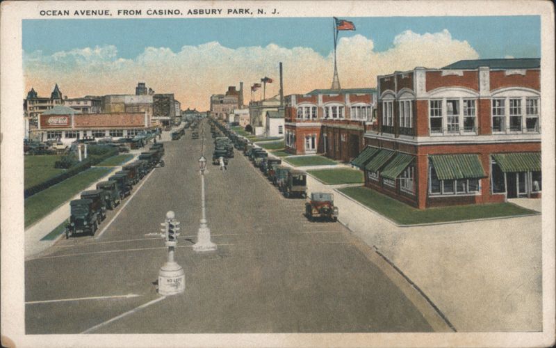 Ocean Avenue from Casino, Asbury Park, NJ New Jersey
