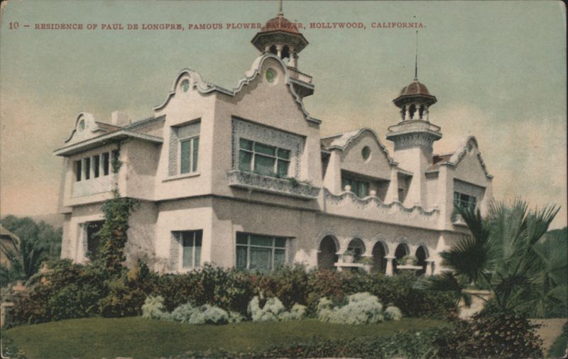 Residence of Paul de Longpre, Famous Flower Painter Hollywood California