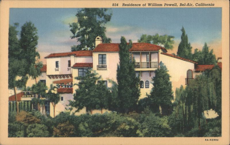 Residence of William Powell, Bel-Air, California Bel Air