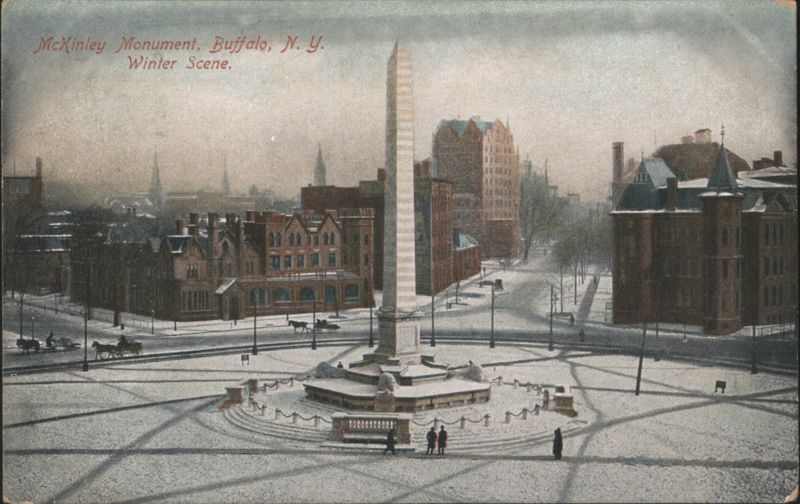 McKinley Monument, Winter Scene Buffalo New York