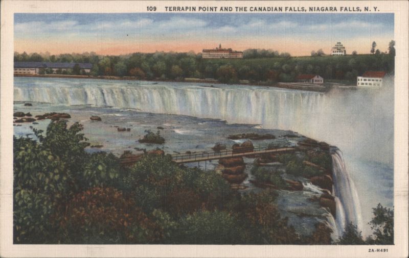 Terrapin Point and Canadian Falls, Niagara Falls, NY New York