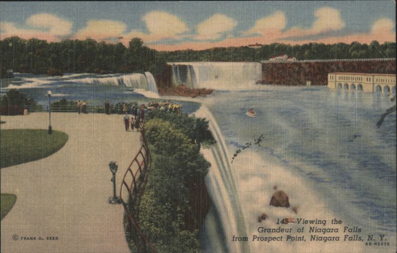 Viewing the Grandeur of Niagara Falls from Prospect Point New York