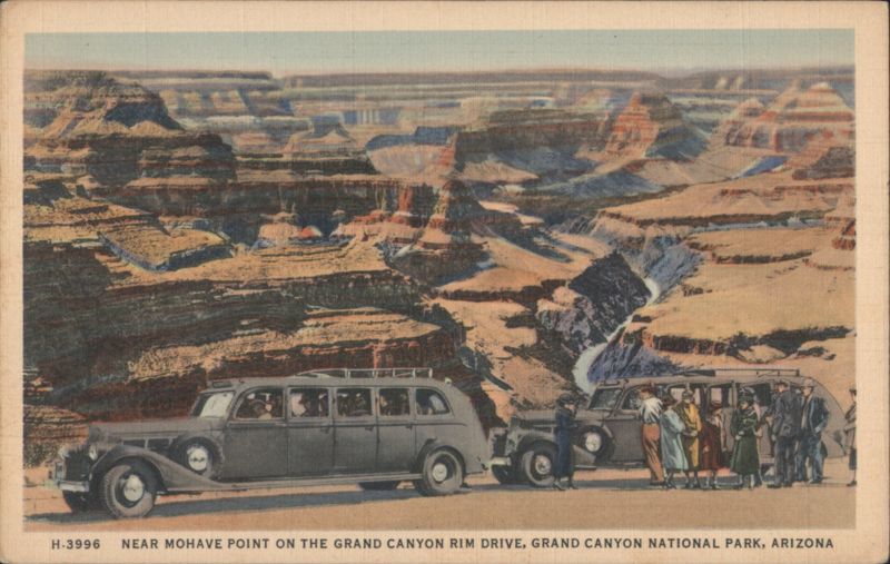 Mohave Point, Grand Canyon Rim Drive, Touring Cars Arizona