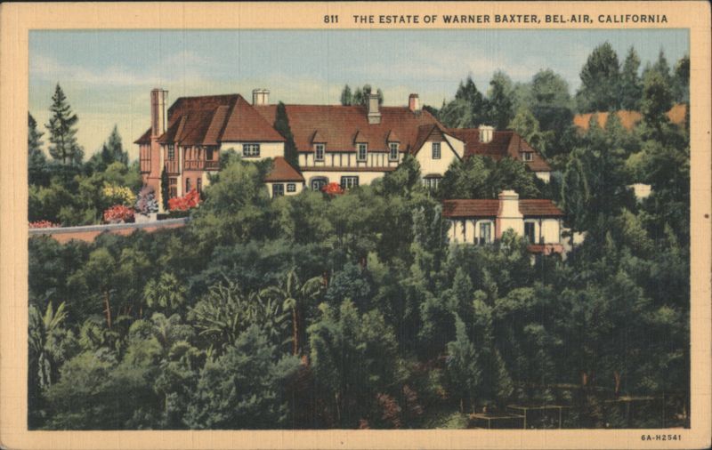 Estate of Warner Baxter, Bel-Air Bel Air California
