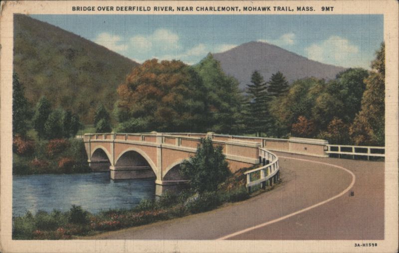 Bridge over Deerfield River, Mohawk Trail, MA Charlemont Massachusetts