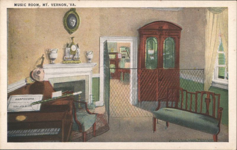 Music Room, Mount Vernon, VA Virginia