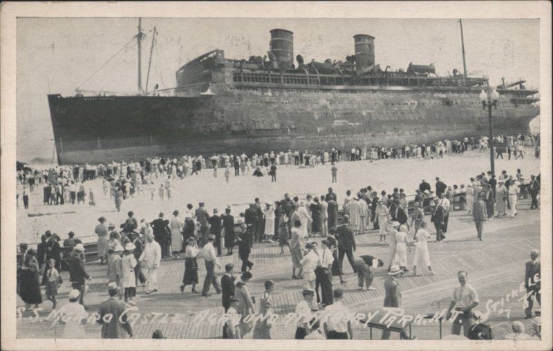 S.S. Morro Castle Ashore, Asbury Park, NJ, after Fire New Jersey