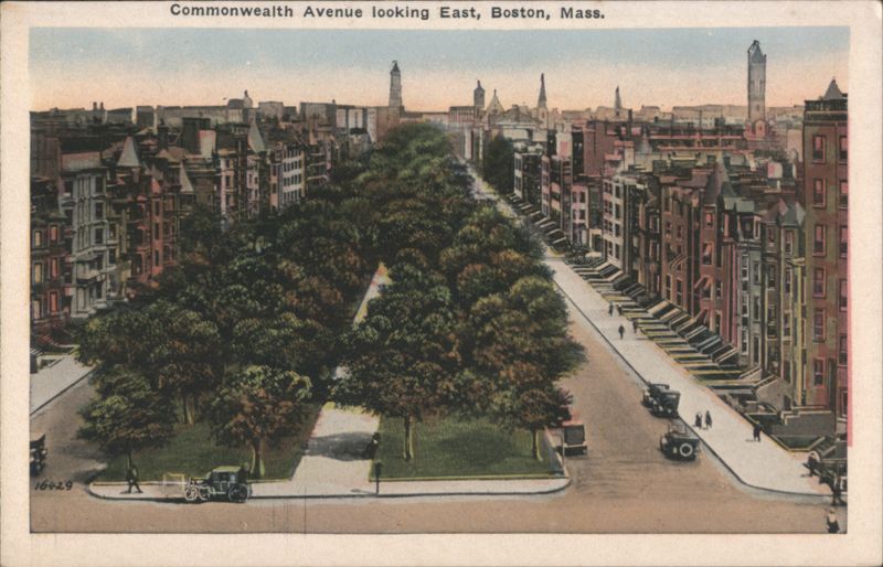 Commonwealth Avenue looking East, Boston Massachusetts