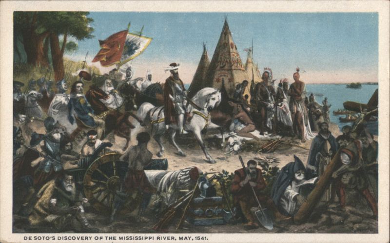 De Soto's Discovery of the Mississippi River, May 1541