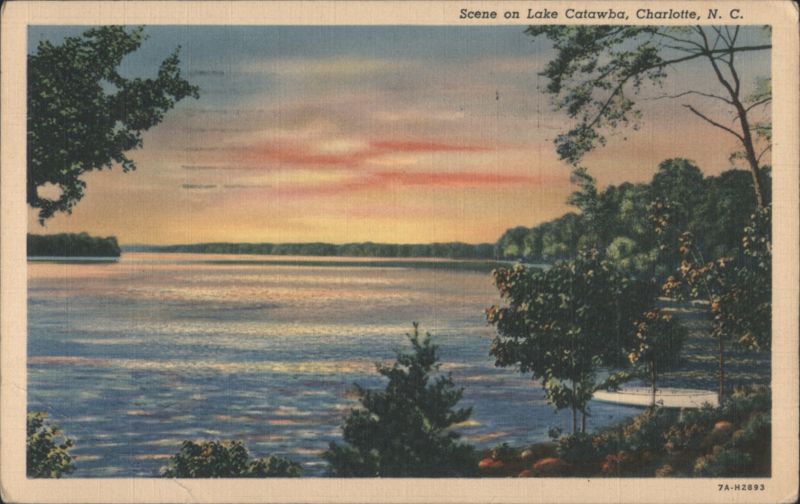 Lake Catawba Sunset Scene Charlotte North Carolina