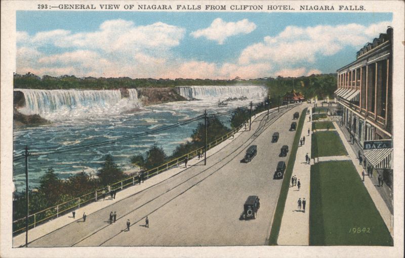 General View of Niagara Falls from Clifton Hotel Canada