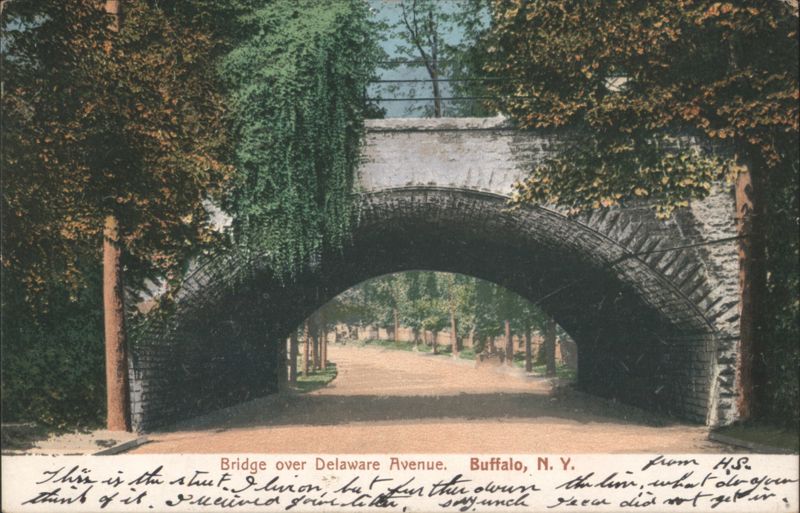 Bridge over Delaware Avenue, Buffalo New York