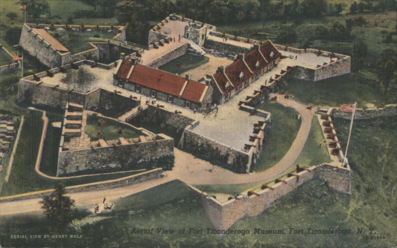 Aerial View Fort Ticonderoga Museum, Fort Ticonderoga New York