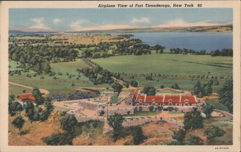 Airplane View of Fort Ticonderoga, New York