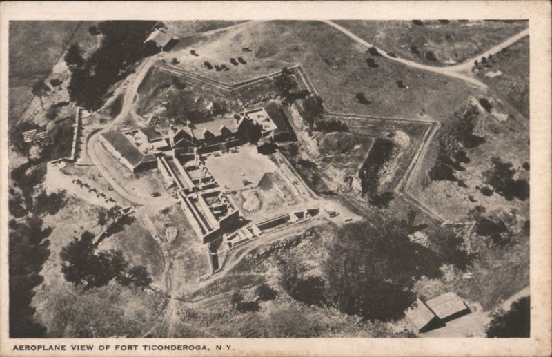Aeroplane View of Fort Ticonderoga New York