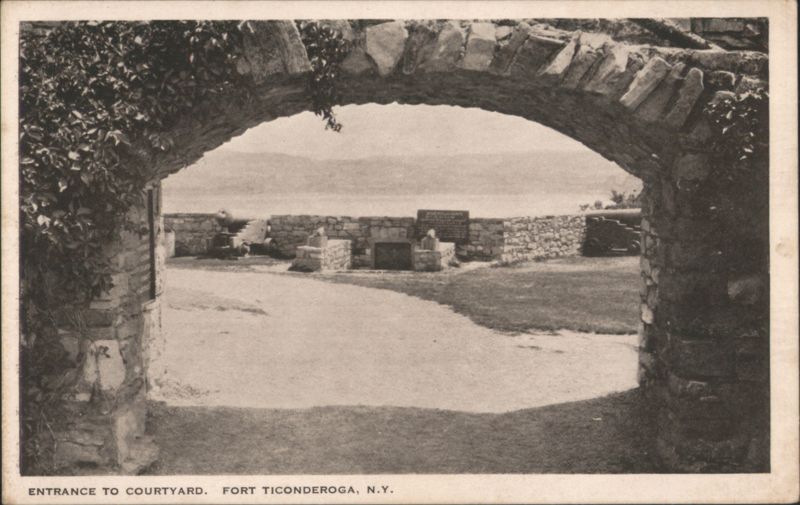 Entrance to Courtyard, Fort Ticonderoga, NY New York