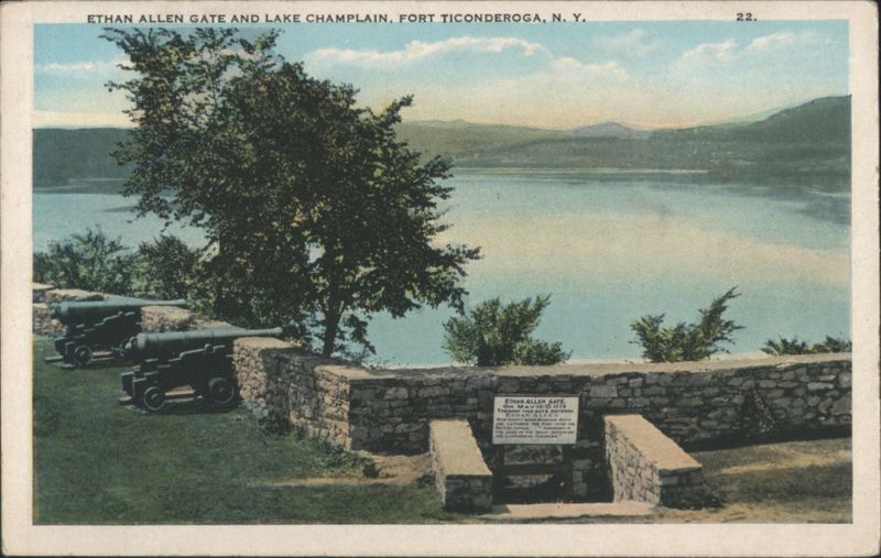 Ethan Allen Gate and Lake Champlain, Fort Ticonderoga New York