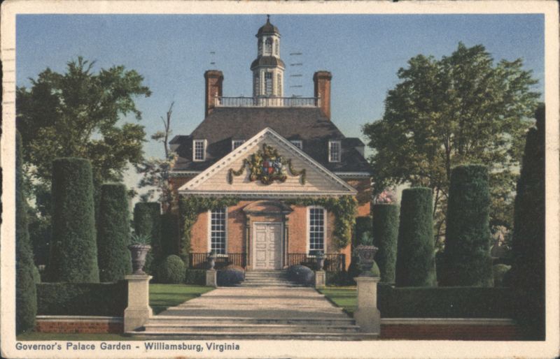 Governor's Palace Garden, Ballroom Wing Williamsburg Virginia
