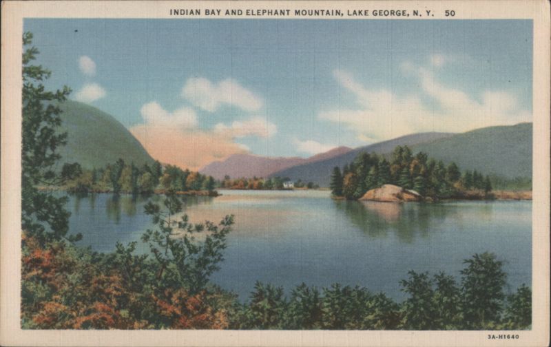 Indian Bay and Elephant Mountain, Lake George New York