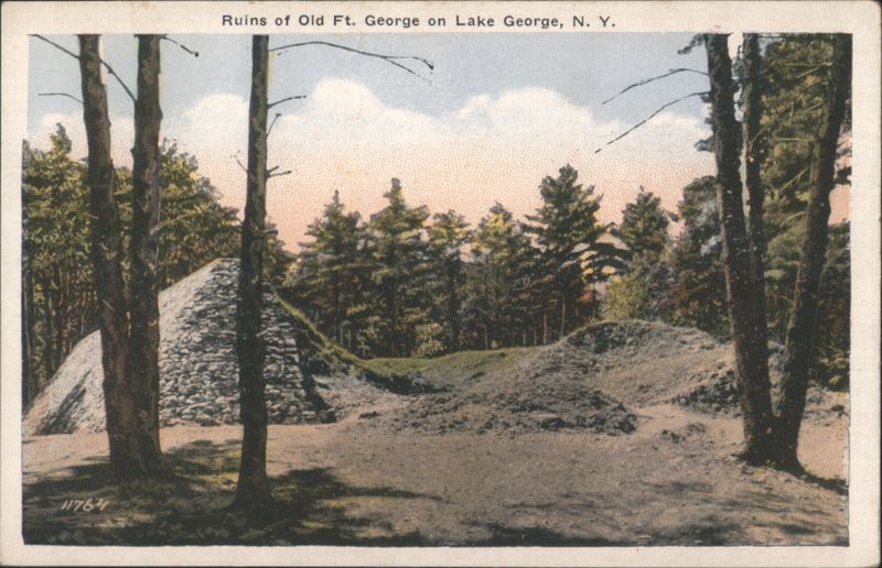 Ruins of Old Ft. George on Lake George, N. Y. New York