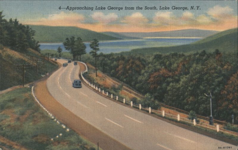 Approaching Lake George from the South New York