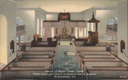 Bruton Parish Church Interior, Oldest Episcopal Church in Use Postcard