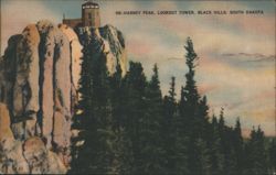 Harney Peak Lookout Tower, Black Hills Postcard