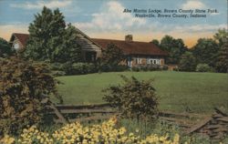 Abe Martin Lodge, Brown County State Park, Nashville, Indiana Postcard