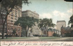 Hotel Netherland & Savoy, Entrance Central Park Postcard