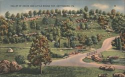 Valley of Death and Little Round Top, Gettysburg Postcard