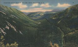 Crawford Notch from Mount Willard, White Mountains Postcard