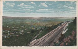 Bird's-Eye View from Lackawanna R. R. Postcard