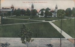 Park View from South, Dansville, NY Postcard