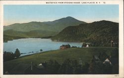 Whiteface from Stevens House, Lake Placid, NY Postcard
