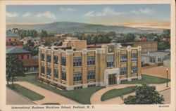 International Business Machines School, Endicott, NY Postcard