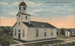 Economite Church, Harmony, PA Postcard