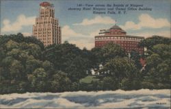 Rapids of Niagara, Hotel Niagara, United Office Building Postcard