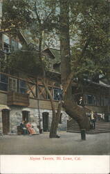 Alpine Tavern, Mt. Lowe, CA Postcard