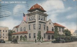 City Hall, Santa Monica, California Postcard