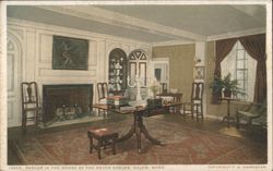 Parlor in the House of the Seven Gables, Salem Postcard