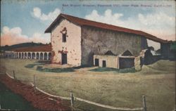 San Miguel Mission, Founded 1797, near Paso Robles Postcard