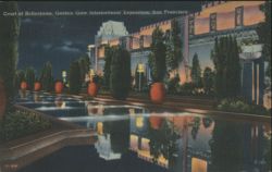 Court of Reflections, Golden Gate International Exposition Postcard