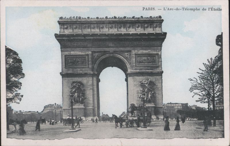 Arc de Triomphe de l'Étoile, Paris France