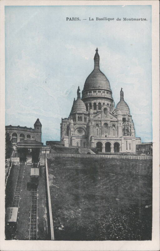 Sacré-Cœur Basilica Montmartre, Paris Funicular France
