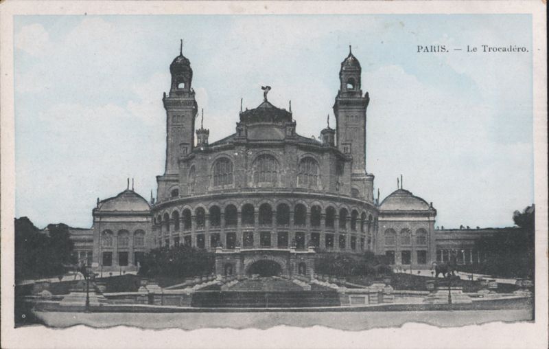 Paris Le Trocadero Palace with Towers France