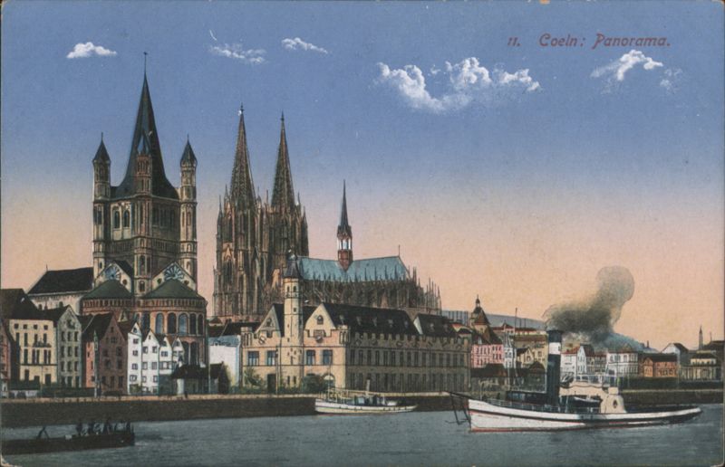 Coeln Panorama, Cologne Cathedrals Germany