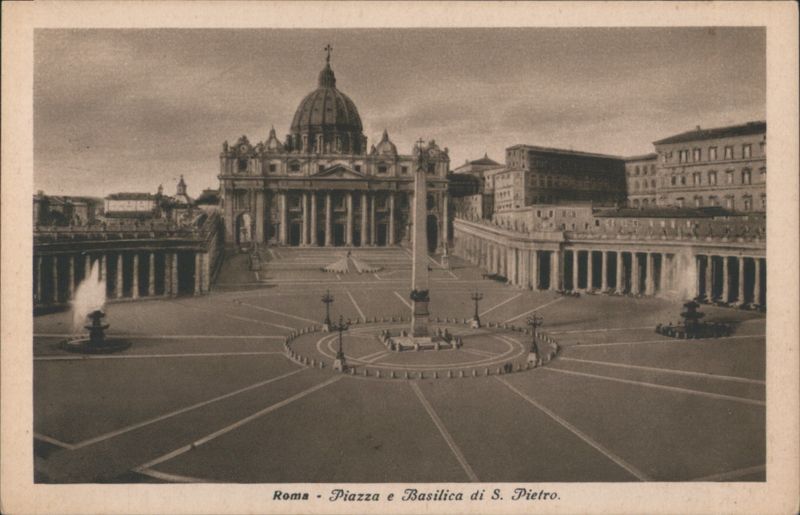 St. Peter's Square & Basilica, Rome Italy